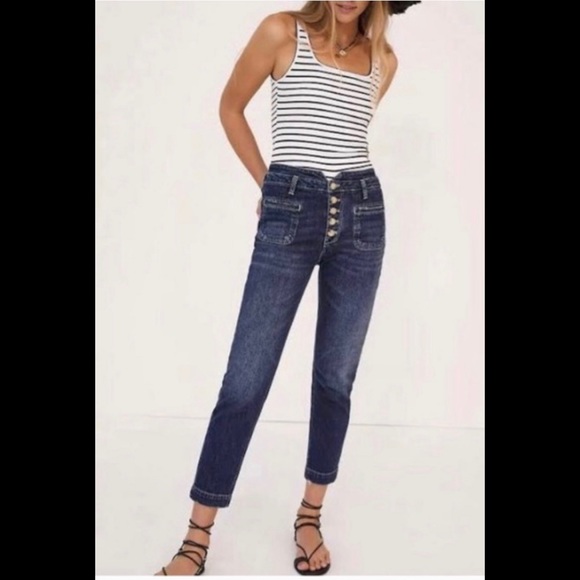 Anthropologie Denim - Pilcro Ultra High Rise Slim Utility Jeans 28